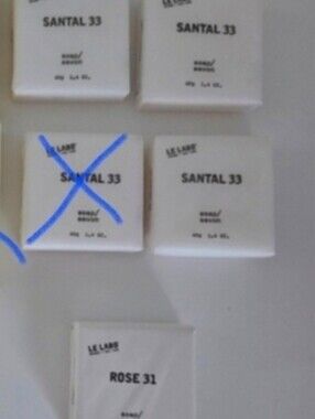 Le Labo Santal 33 & Rose 31 Mini Soap Set Hotel Travel Guest Soap Collection